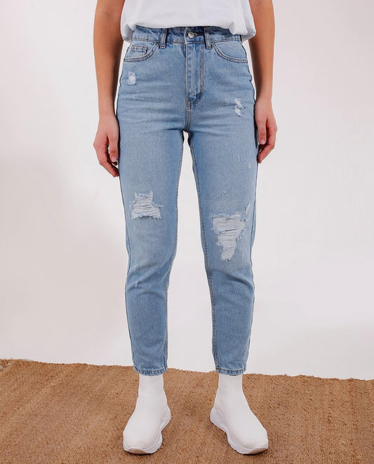 Modest Lined ribbed jeans