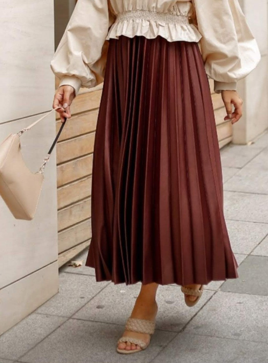 Modest pleated skirt