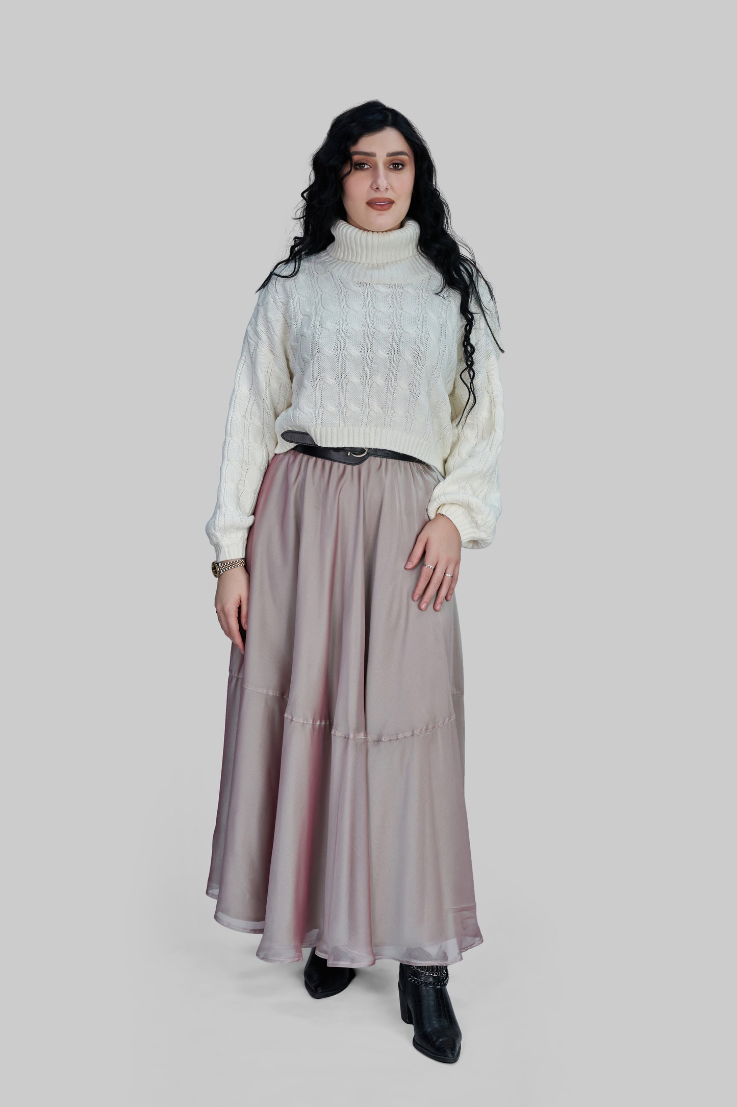 Organza chiffon skirt