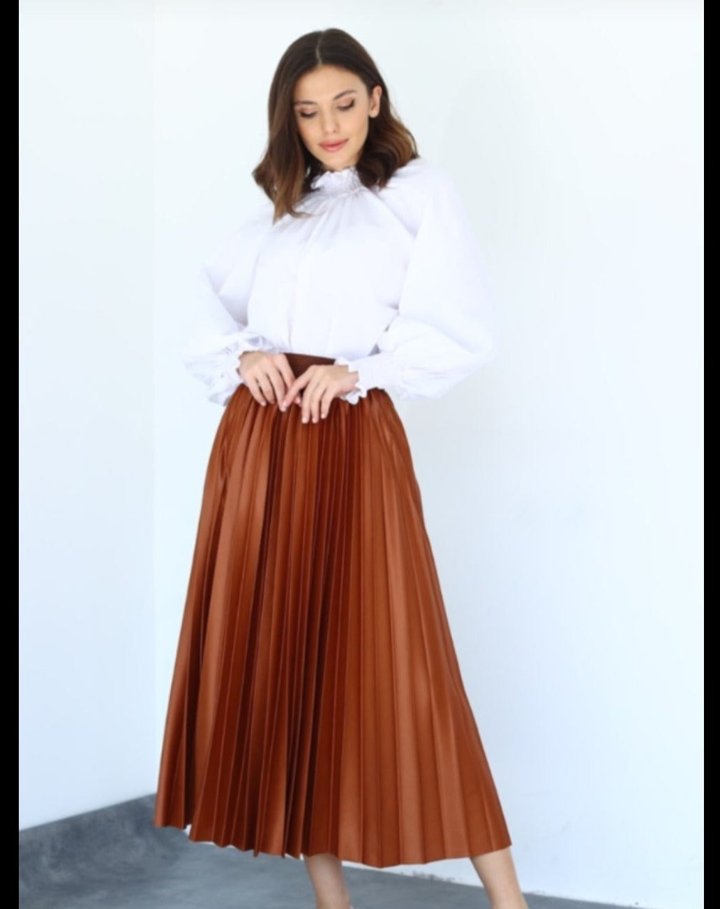 Modest pleated skirt