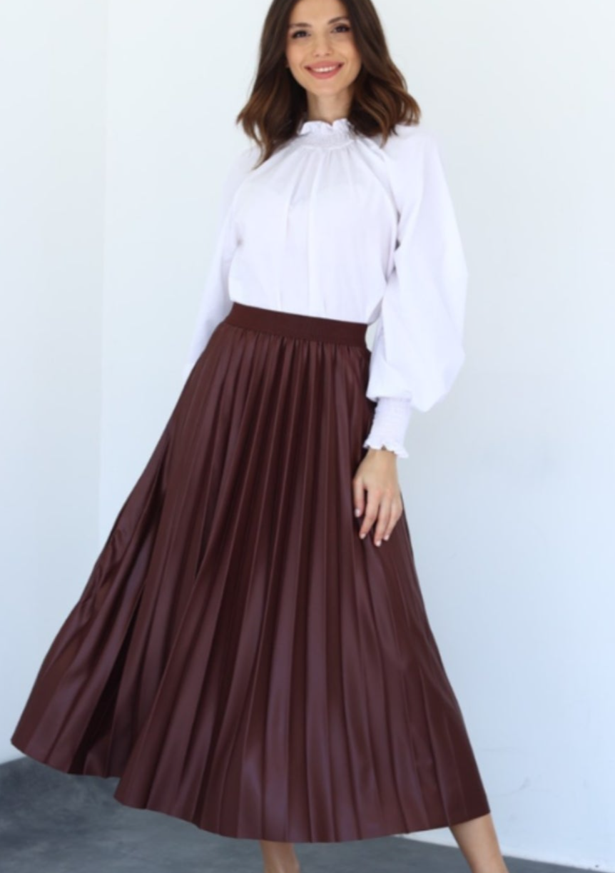 Modest pleated skirt